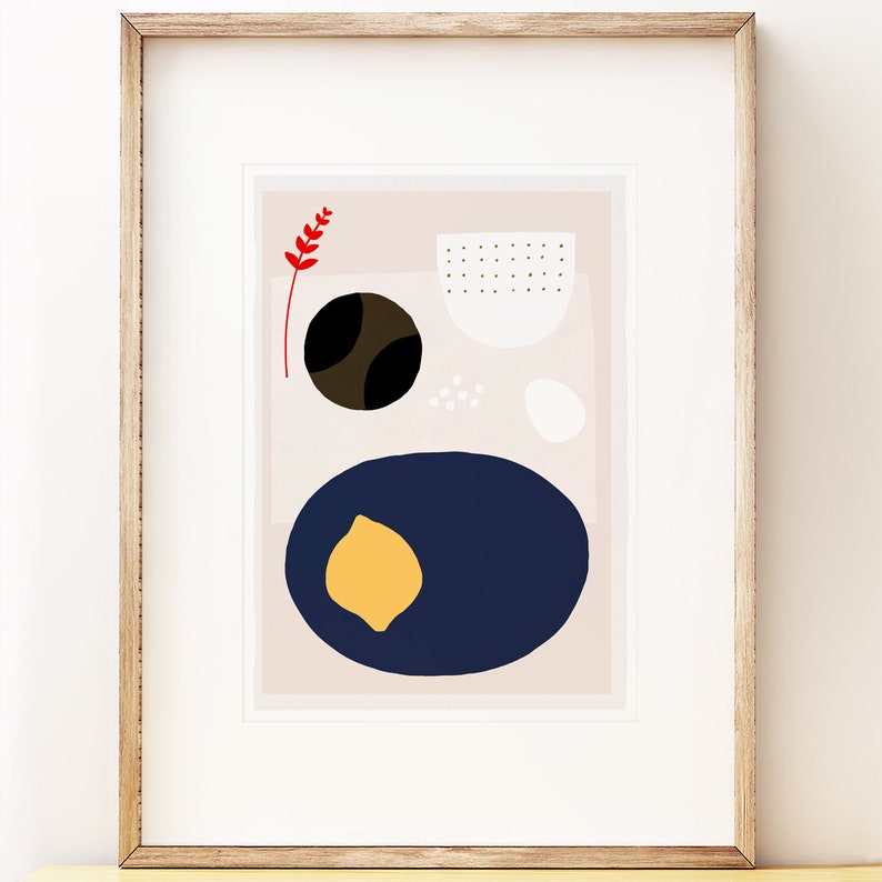Modern Art Print 'kettle's Yard Lemon', for Modernist Home Etsy