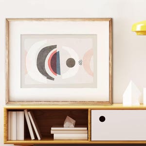 Abstract art print no.15. Overlapping shapes for a modern home image 3