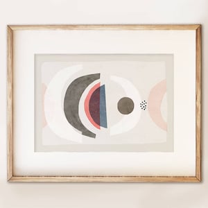 Abstract art print no.15. Overlapping shapes for a modern home