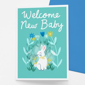 Carte Nouveau bébé lapin