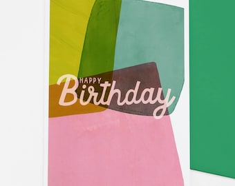 Abstract Birthday card