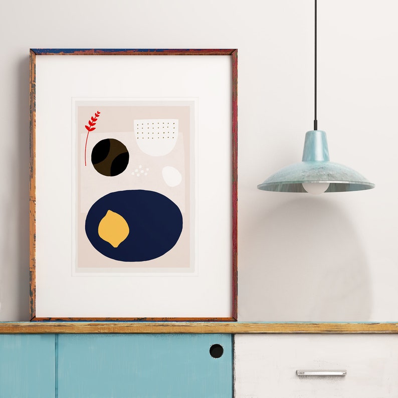 Modern art print 'Kettle's Yard Lemon' Etsy