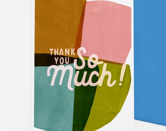 Abstract Thank you card