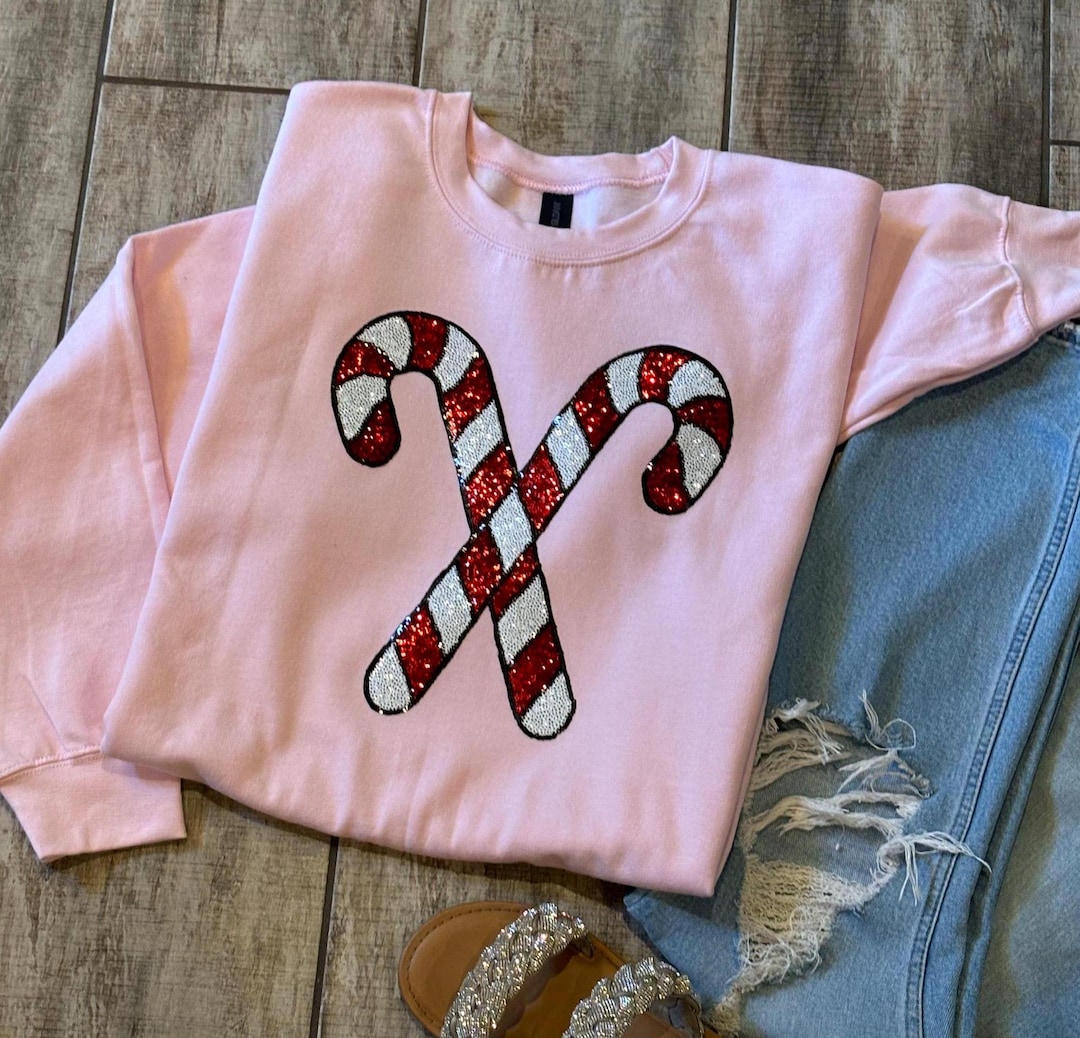 Candy Cane Sequin Sweater main image 1