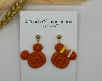 Pendientes de calabazas famosas de Mickey y Minnie / Lazo de maíz dulce / Calabazas de Disney