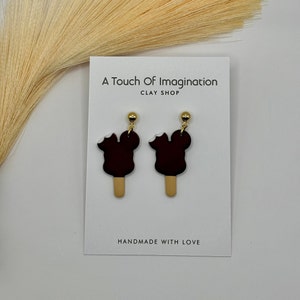 Magic Mickey Ice Cream Bars earrings | handmade polymer clay earrings