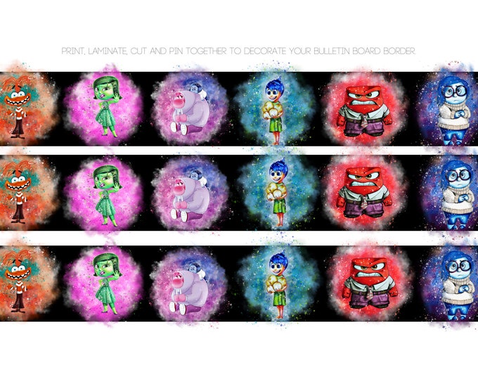 Digital Emotions Bulletin Board Border - Instant Download - Etsy Canada