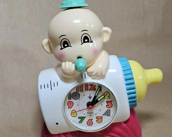 チキン目覚まし時計は、1980年代の珍しいヴィンテージのおもしろい時計