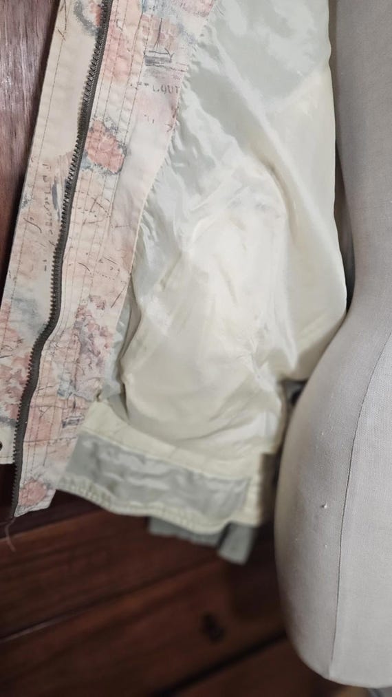 90s Windbreaker Green Pink Patchwork Lightweight … - image 8