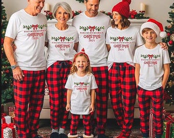 Family Christmas Tshirt, Matching Holiday Shirts