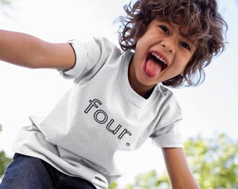 4th Birthday Shirt: Comfy Cotton Tee for Toddler