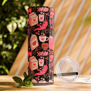 Spicy Romance Book Skinny Tumbler For Romance Readers Gift for Her Smut Book Funny Book Wife Gift Book Decor Cute Bookish Gift Spicy Books