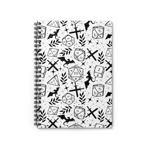 Dice Notebook, Dungeons and Dragons Notebook, Campaign Book, Dungeon Master Gift, Game Night Gift, DND Gift, DND Journal, Character Notebook