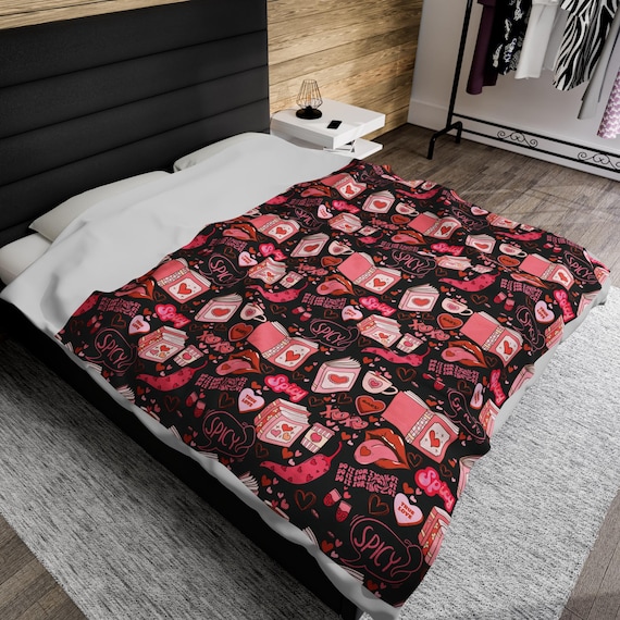 Spicy Book Blanket | Romantasy Bedding | Book Gifts for Dark Romance and Morally Gray Book Lovers