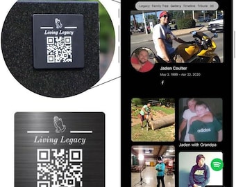 Memorial QR Medallion: Digital Legacy Tribute for Gravestone