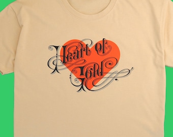 Neil Young T SHIRT " Heart of Gold "     retro vintage style