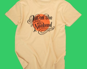 NEIL YOUNG T SHIRT "Out on the weekend"  hand screen printed fan art