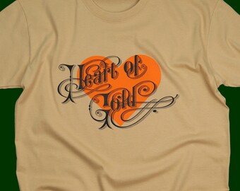 Neil Young 'Heart of Gold' Fan Art T-Shirt, Hand Screen Printed