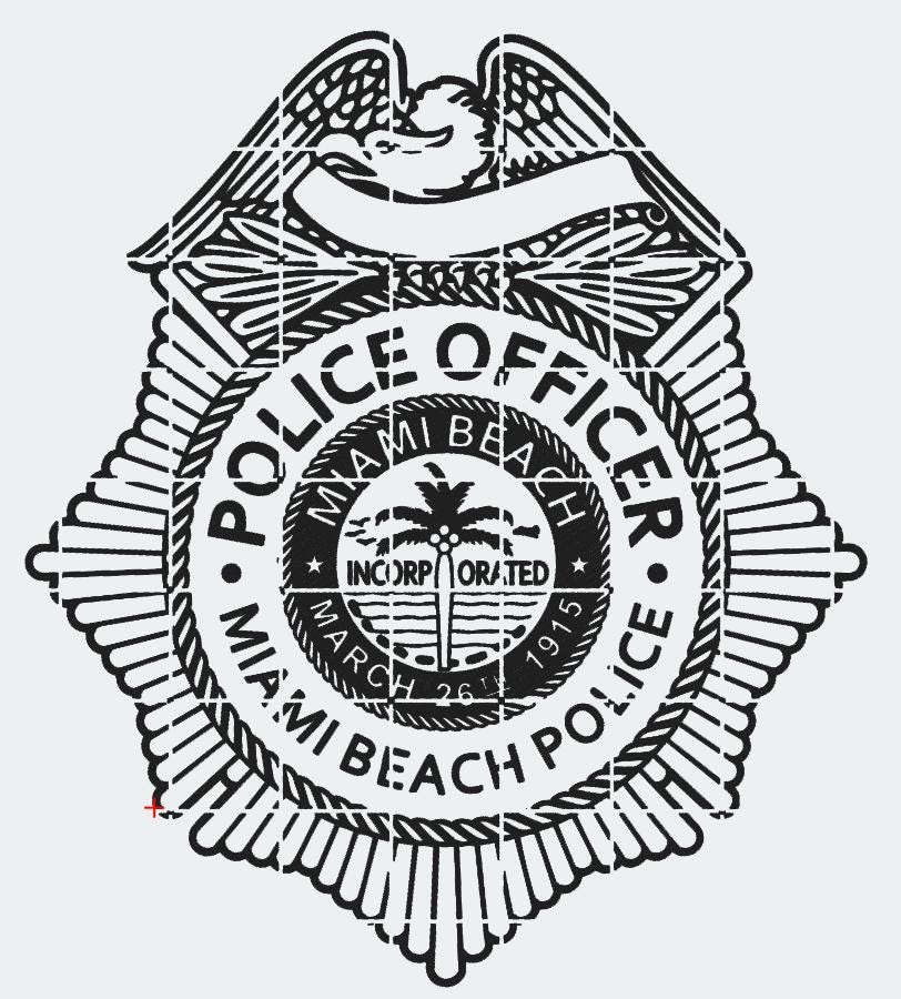 Miami police badge - Etsy 日本
