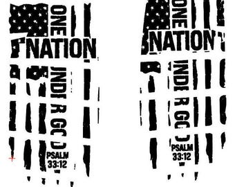One Nation under God PMAG fiber laser file. Lightburn .svg, AI, eps, pdf laser engraving **Includes settings used on my 50w Fiber Laser