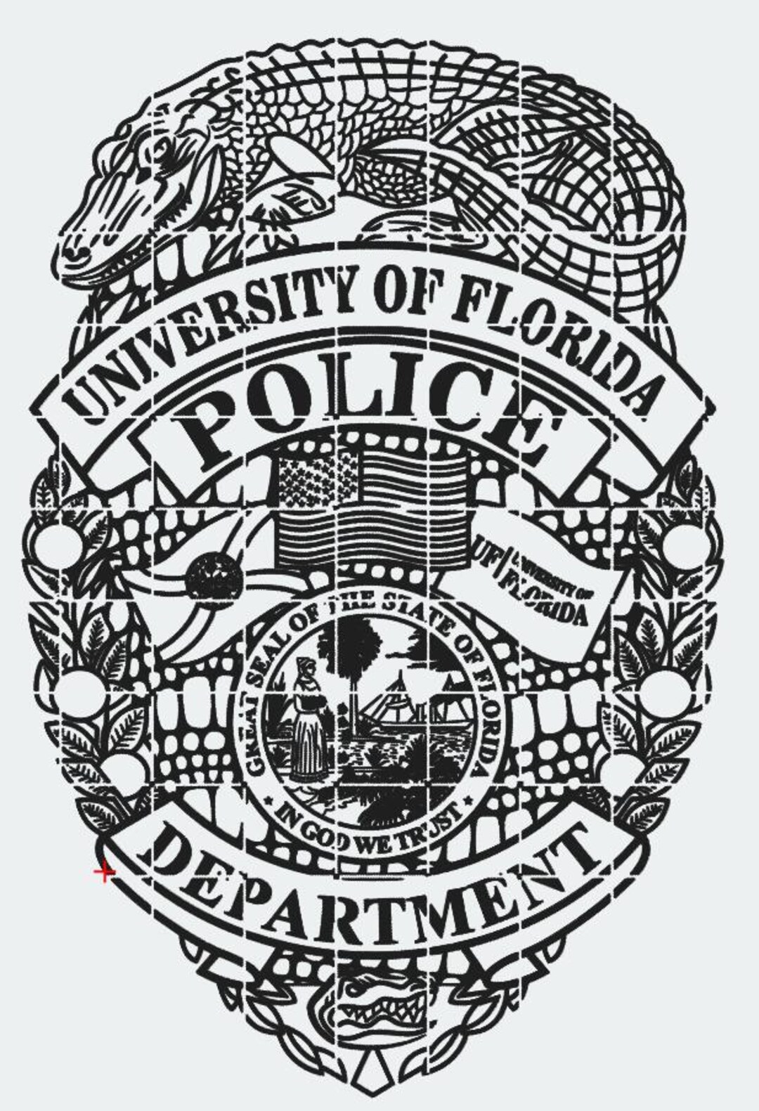 University of Florida Police Badge Svg, Ai, Lbrn, Dxf Digital Files - Etsy