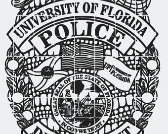 フロリダ州パームベイ警察バッジ（SVG、AI、LBRN、DXFデジタルファイル