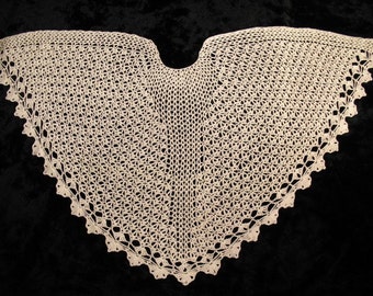 PDF Pattern Ice Crystal Crochet Faroese Shawl