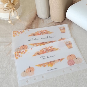 Personalisierter Umschlag Herbst Design A6 - Frosty / Matt | Umschlagmethode