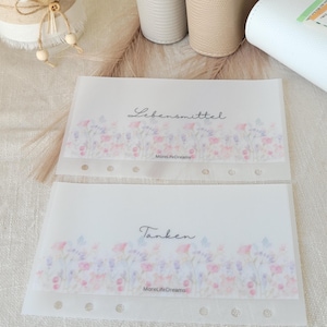 Personalisierter Umschlag Blumen Design A6 - Frosty / Matt | Umschlagmethode