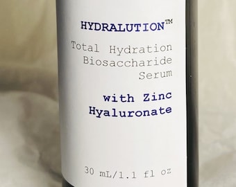 HYDRALUTION | Zinc Hyaluronate Biosaccharide Serum | Hyaluronic Acid, Biosaccharides, NMF's, Proteins, Phytoceramides | Hydrating, Firming