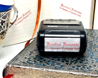 Heretical Nonsense Stamp - Heretical Garbage - Catholic gag gift - Christian gag gift - theology teacher