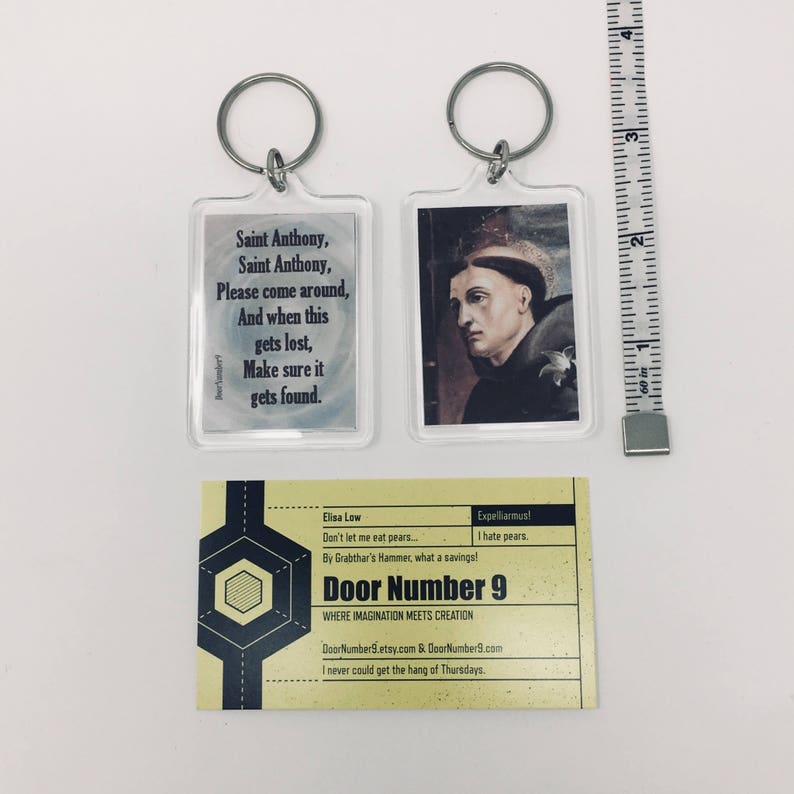 Saint Anthony Keychain patron saint of lost things Etsy