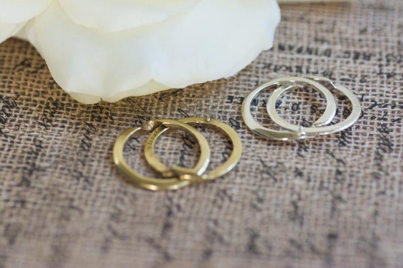 Replica Rings Alexander Hamilton Eliza Hamilton Hamilton Ring WITHOUT WORDS Interlocking Ring Sterling Silver Wedding Ring image 1