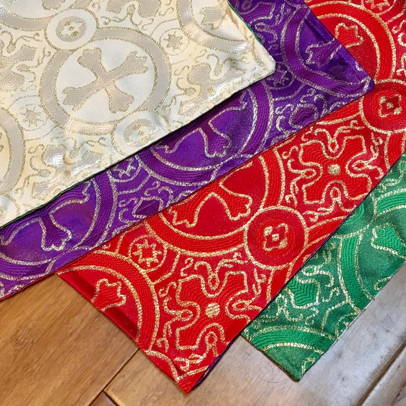 Liturgical Table Runner Set Reversible Table Runners Catholic, Orthodox Liturgical Year image 2