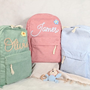 Mochila personalizada con nombre para niños, mochilas escolares para niños, mochilas para la vuelta al cole, mochila para niños, mochila escolar hecha a mano, mochila infantil