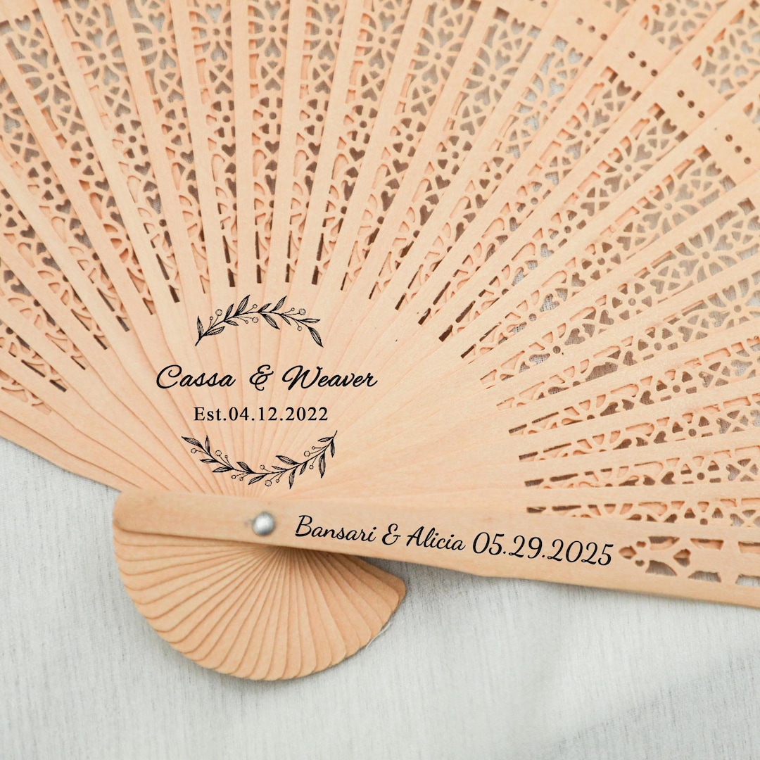 Bulk Wedding Fansrustic Fans Wedding Favors Fan Personalized Wedding ...