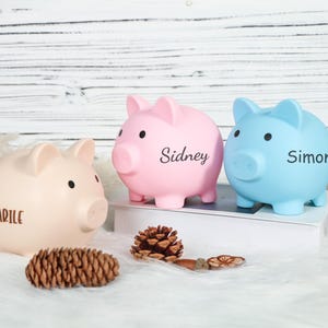 Personalized Piggy Bank with Name, Kids Coin Bank,Easter Gifts for Kids,Piggy Bank,Money Bank,Kids Birthday Gift,Nursery Decor,Gift for Boys