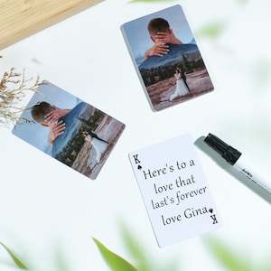 Livro de visitas de casamento personalizado, alternativa ao livro de visitas de casamento, cartas de pôquer com iniciais, presentes para festa de casamento, alternativa ao livro de visitas de casamento
