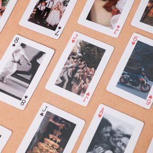 cadeau d'anniversaire, cadeau de mariage unique, jeu de cartes personnalisé, carte à jouer pour mariage, cartes à jouer de poker pour les amoureux, cartes à jouer personnalisées