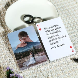 Livre d'or, Livre d'or, Cadeau de mariage, Cadeaux de mariage, Cadeaux pour baby shower, Cadeau pour elle et lui, Cartes à jouer pour mariage personnalisées