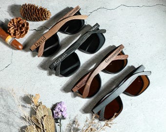 Personalized Wooden Sunglasses, Groomsmen Sunglasses, Groomsmen Gifts, Custom Engraved Sunglasses, Groomsmen Proposal, Wedding gift for guys