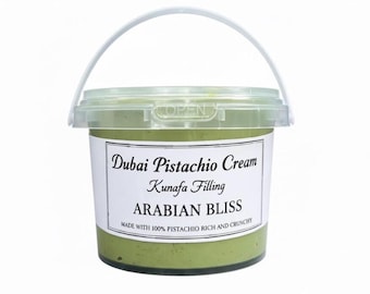 Arabian Bliss Dubai Pistachio Cream & Kunafa Filling – (All Tub Sizes)