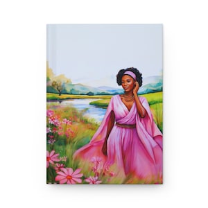 Orisha Obba Hardcover Journal Matte, Libreta de Ita, Libreta de consulta, Iyawo, African Goddess, River, Waterfall, African Deity, Style 2