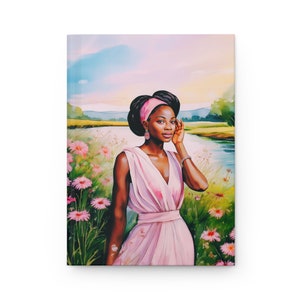 Orisha Obba Hardcover Journal Matte, Libreta de Ita, Libreta de consulta, Iyawo, African Goddess, River, Waterfall, African Deity, Style 1