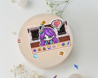 Stardew Valley A7 Sticker Bogen (Abigail) Fanmerch (Instocks)