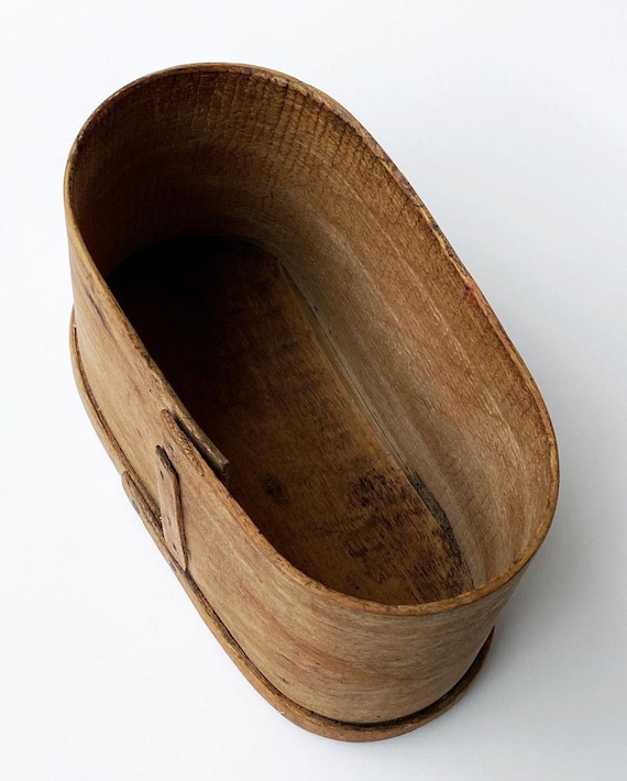 Vintage Wooden Butter Pot - Etsy