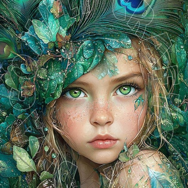 Papier de riz à découpage sur le thème princesse paon. Différentes images sur le même thème. La plupart des images sont disponibles dans les formats A1, A2, A3, A4 et A5