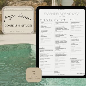 Travel Packing Checklist French Vacation Editable Packing Luggage List for Holiday Packing List Printable Vacation Packing List for Cruise