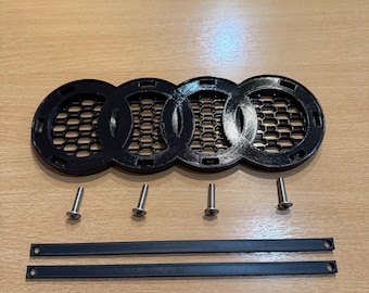 Supporto emblema Audi (logo) per griglia a nido d'ape (A1, A2, A3, A4, A5, A6, A7, A8)