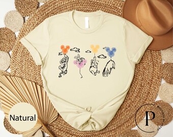 Winnie the Pooh and Friends Balloon Shirt, Winnie The Pooh T-shirt, Tigger, Piglet, Eeyore Balloon Tee, Magical Disney Trip Sweatshirt